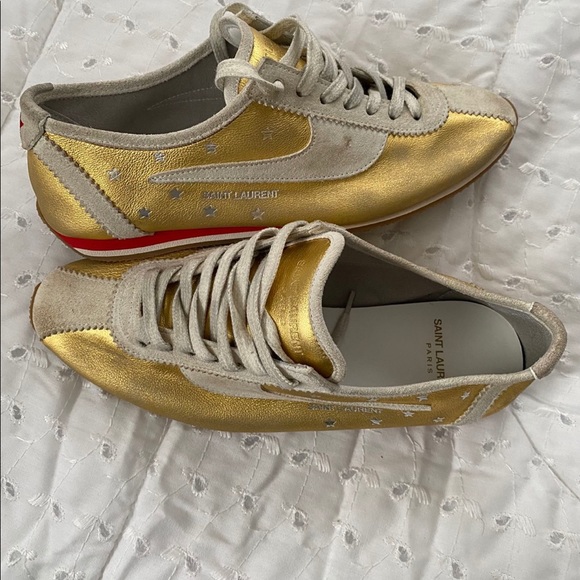 Authentic Saint Laurent Distressed Sneakers - Picture 3 of 7